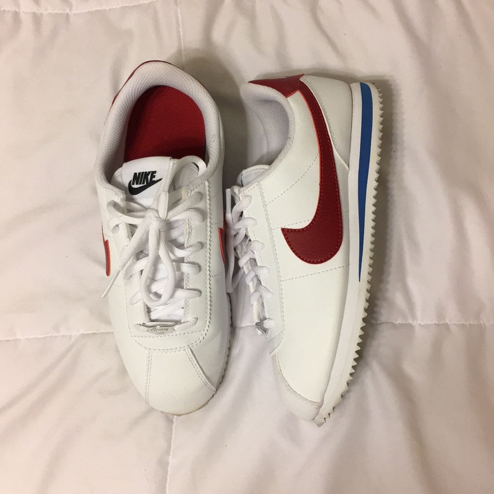 Nike Cortez Basic Red and Blue sneakers